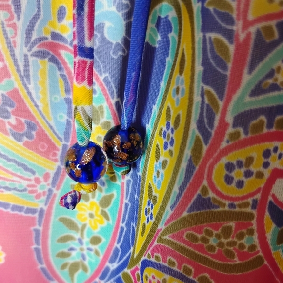 Vintage Y2K Coldwater Creek Chiffon Skirt S/P Boho Cottagecore Paisley Lined - Picture 4 of 9